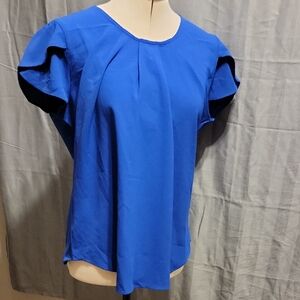 Elegant Blue Women's Top